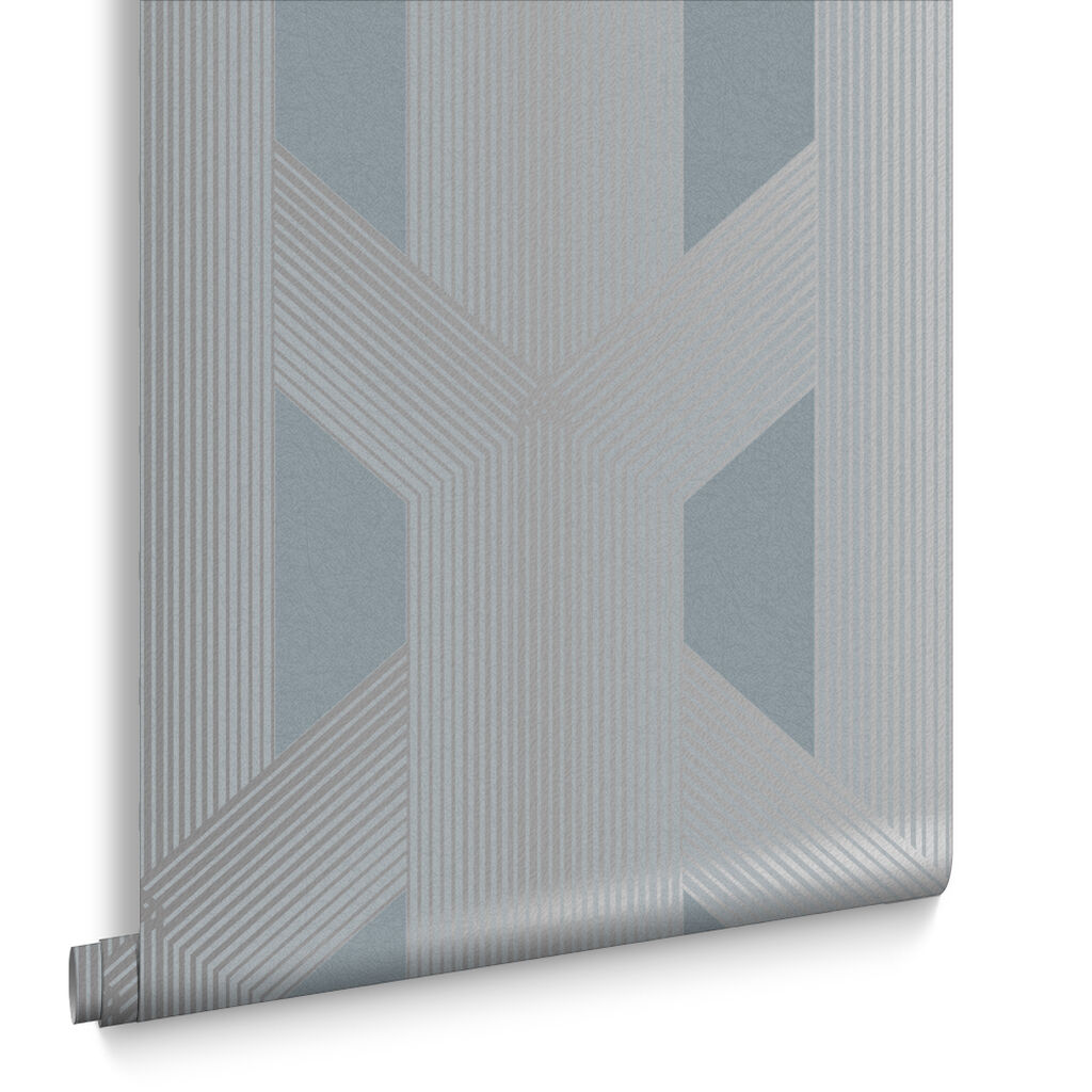 106759 - Lagom Geo Wallpaper - Deep Sky - Graham & Brown