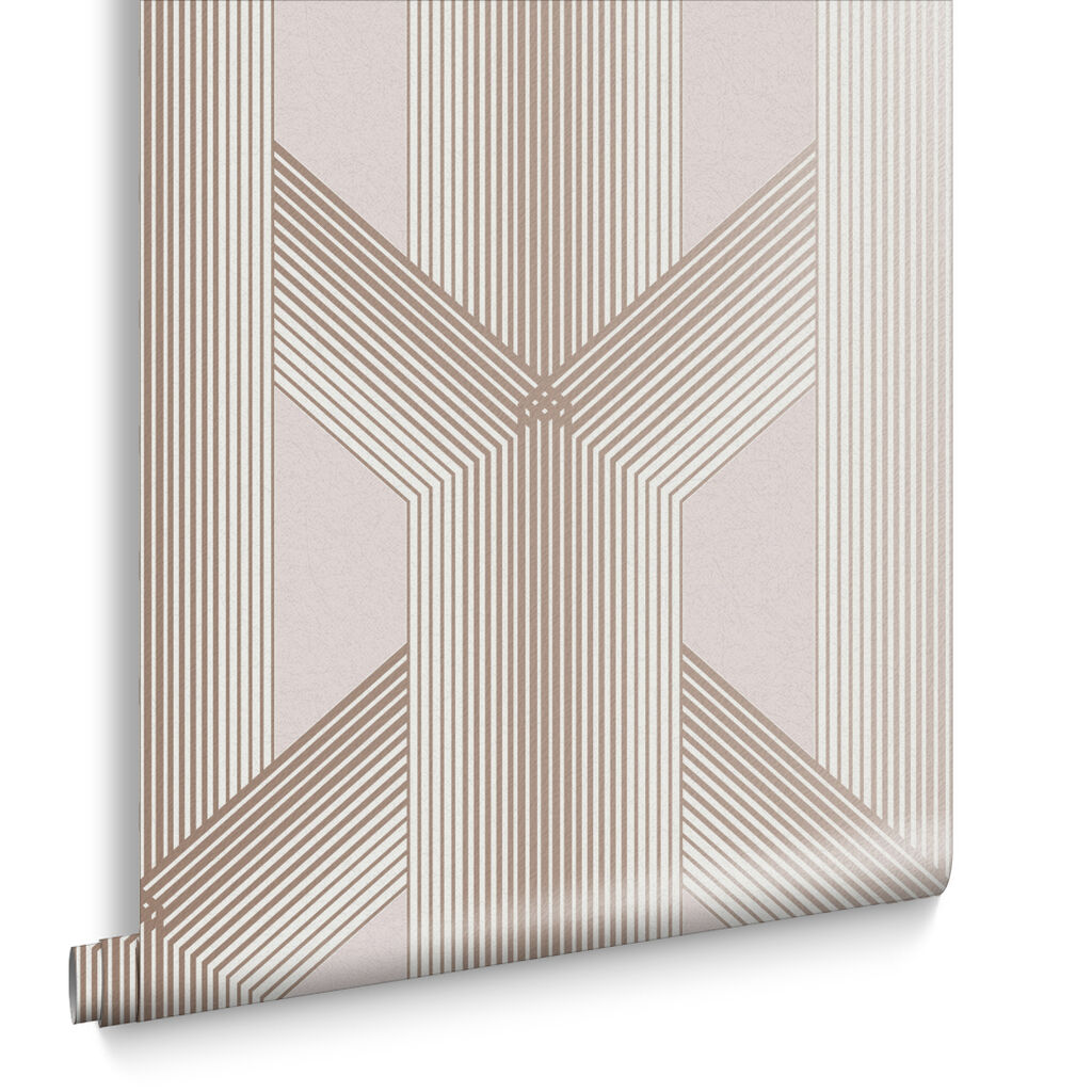 106760 - Lagom Geo Wallpaper - Blush - Graham & Brown