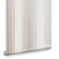 106768 - Lagom Stripe Wallpaper - White Rose Gold - Graham & Brown