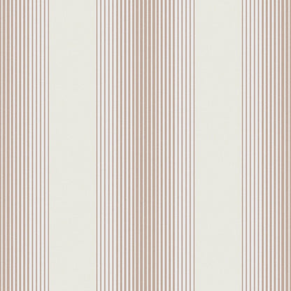106768 - Lagom Stripe Wallpaper - White Rose Gold - Graham & Brown