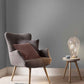 106841 - Lagom Plain Wallpaper - Grey - Graham & Brown