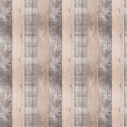 Country Plank Wallpaper - Pink