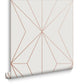 107589 - Harmony Wallpaper - White Rose Gold - Graham & Brown