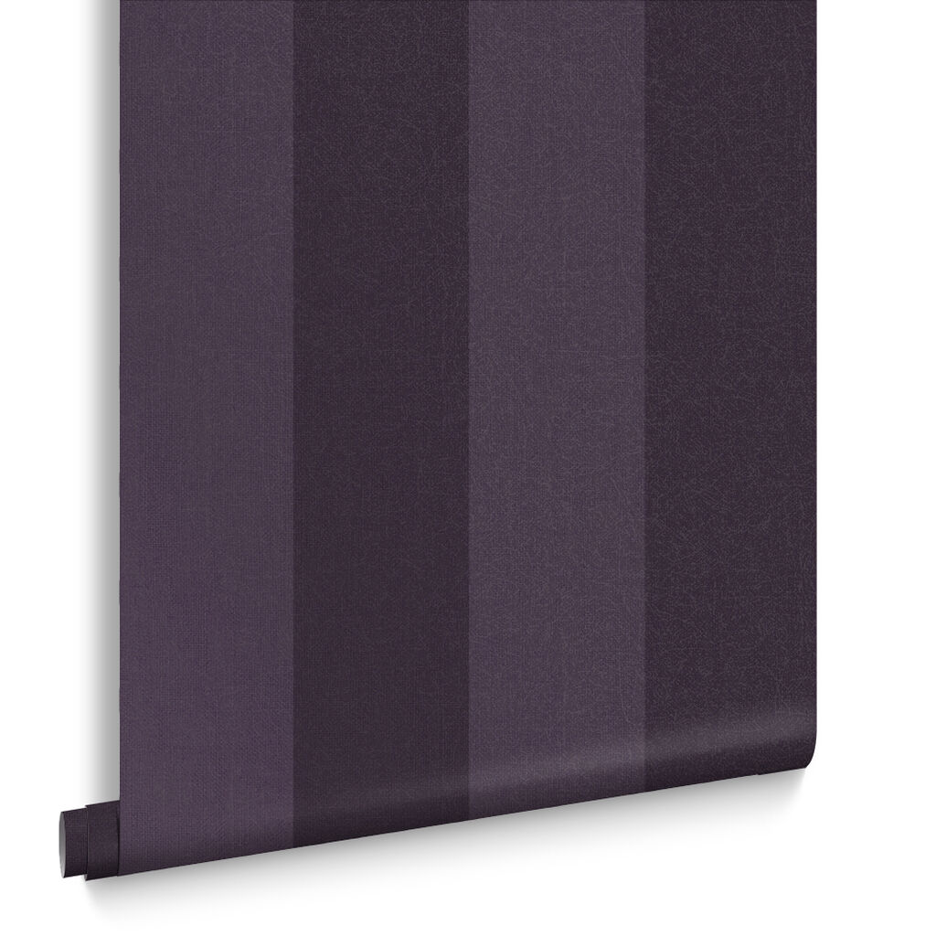 107593 - Heritage Stripe Wallpaper - Plum - Graham & Brown
