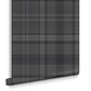 107596 - Heritage Plaid Wallpaper - Charcoal - Graham & Brown