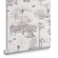 107599 - Tropique Zoo Wallpaper - Canvas - Graham & Brown