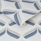 Retro Ogee Wallpaper - Blue