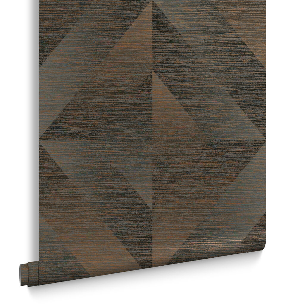 107864 - Atelier Geo Wallpaper - Bronze - Graham & Brown