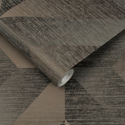 107864 - Atelier Geo Wallpaper - Bronze - Graham & Brown