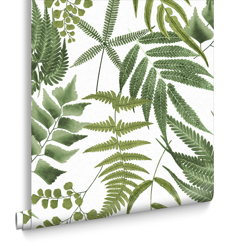 107880 - Midsummer Fern Wallpaper - Lush - Graham & Brown
