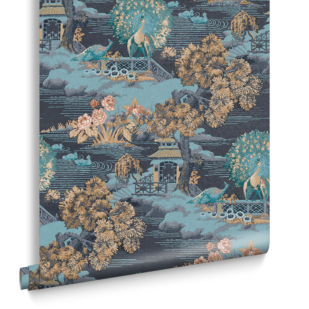 107882 - Edo Wallpaper - Navy - Graham & Brown