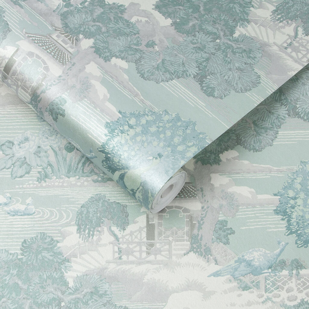 107884 - Edo Wallpaper - Mint - Graham & Brown