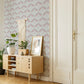 Retro Ogee Room Wallpaper - Pink
