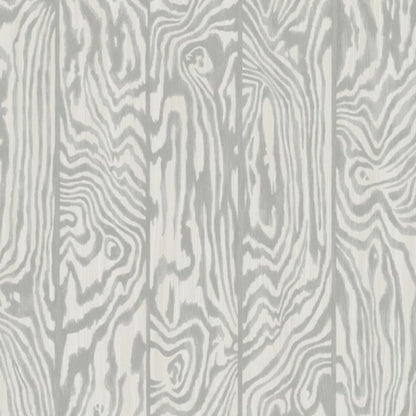 Zebrawood Wallpaper - Grey on White - 107/1004