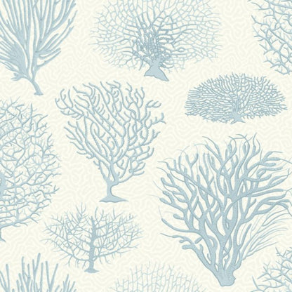 Seafern Wallpaper - Ice Blue on Chalk - 107/2009
