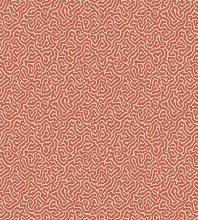 Vermicelli Wallpaper - Rouge on Cream - 107/4018