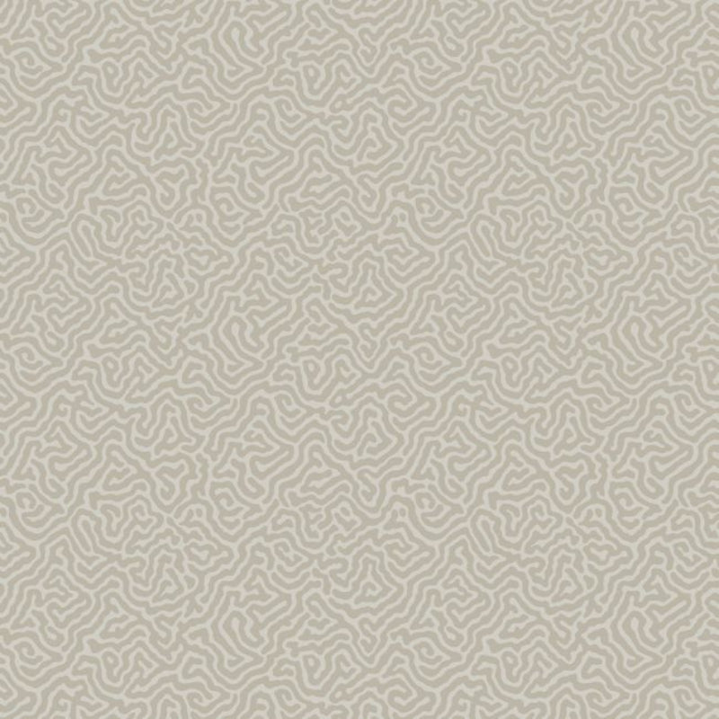 Vermicelli Wallpaper - Metallic Gilver on Stone - 107/4019