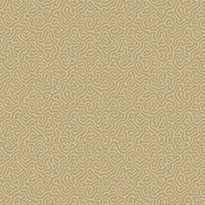 Vermicelli Wallpaper - Metallic Gold on Sand - 107/4021