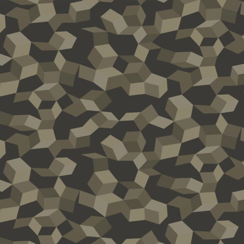 Ingot Wallpaper - Metallic Silvers on Charcoal - 107/5026