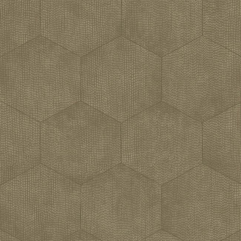 Mineral Wallpaper - Metallic Gilver on Dark Taupe - 107/6028