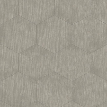 Mineral Wallpaper - Metallic Silver on Grey - 107/6030