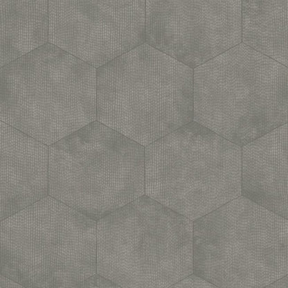Mineral Wallpaper - Metallic Silver on Elephant Grey - 107/6031
