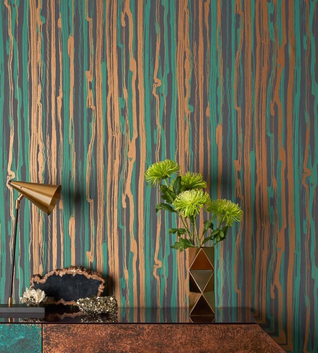 Strand Wallpaper - White on Stone - 107/7033