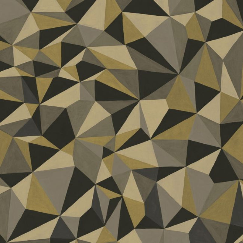 Quartz Wallpaper - Metallic Gold & Pewter - 107/8038