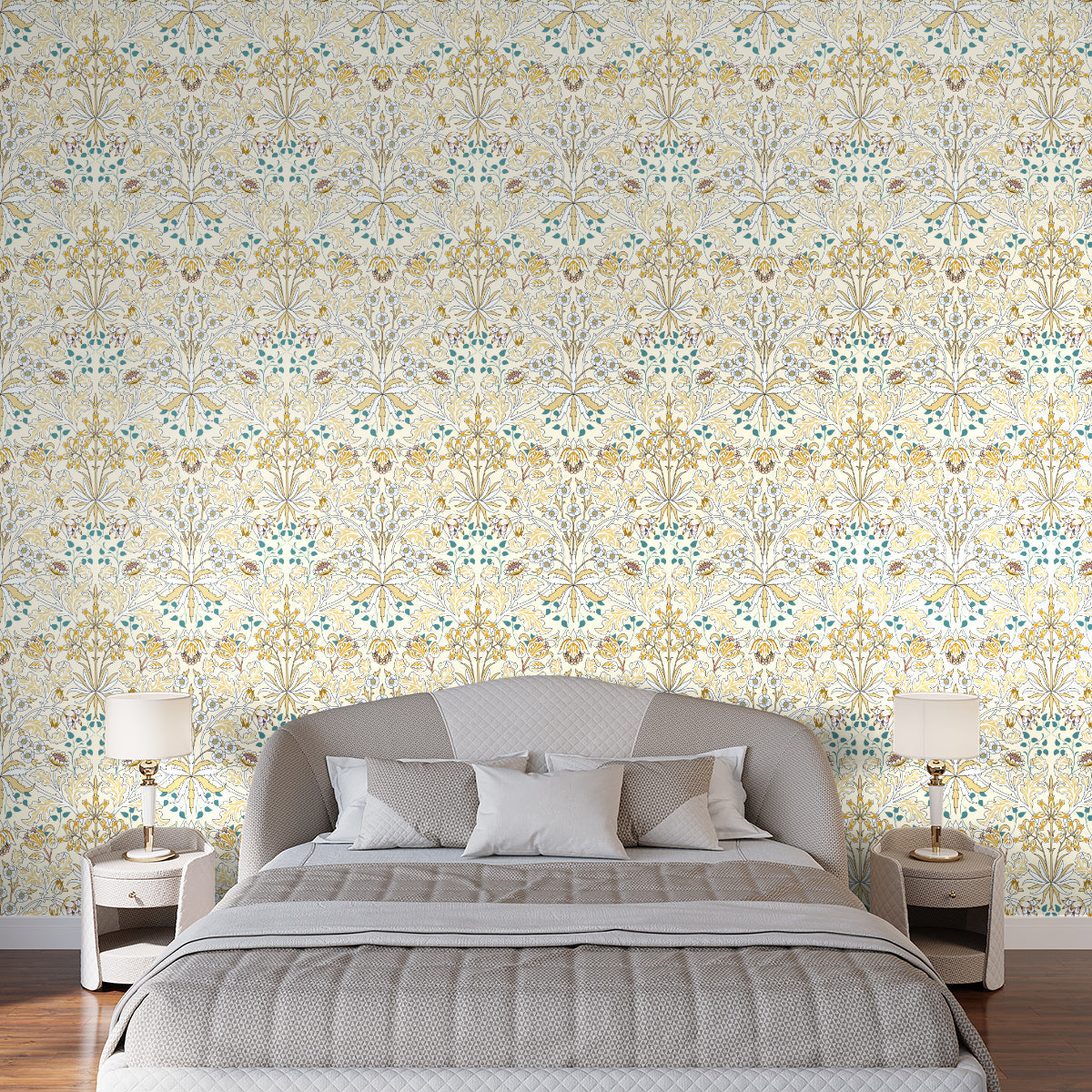1080 - Woodland Wallpaper - Woodland Cream by Morris Collections