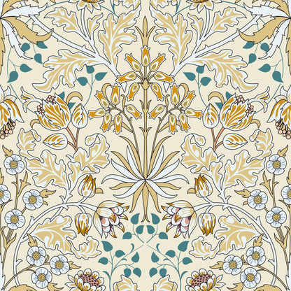 1080 - Woodland Wallpaper - Woodland Cream by Morris Collections