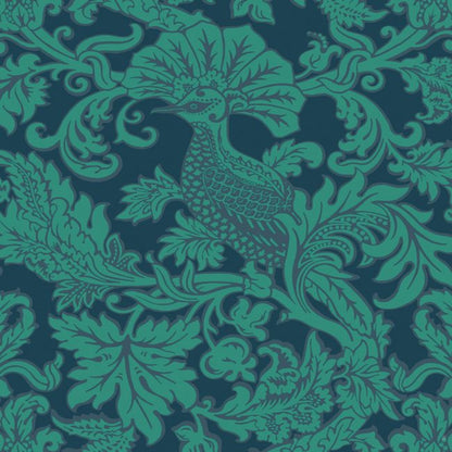 Balabina Wallpaper - Teal on Midnight - 108/1005