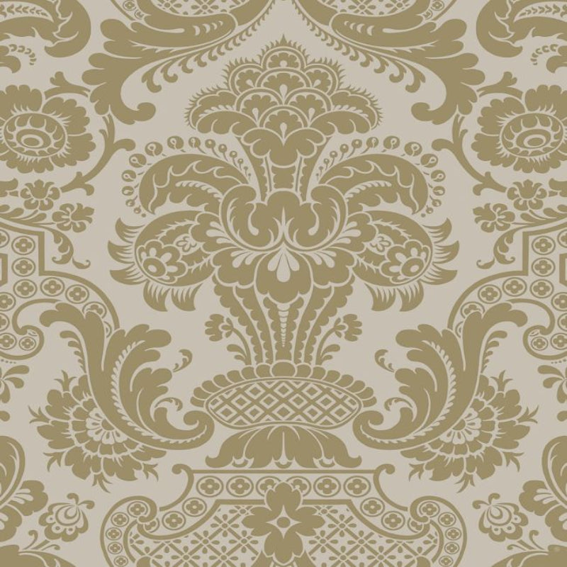 Carmen Wallpaper - Metallic Gilver on Linen - 108/2008
