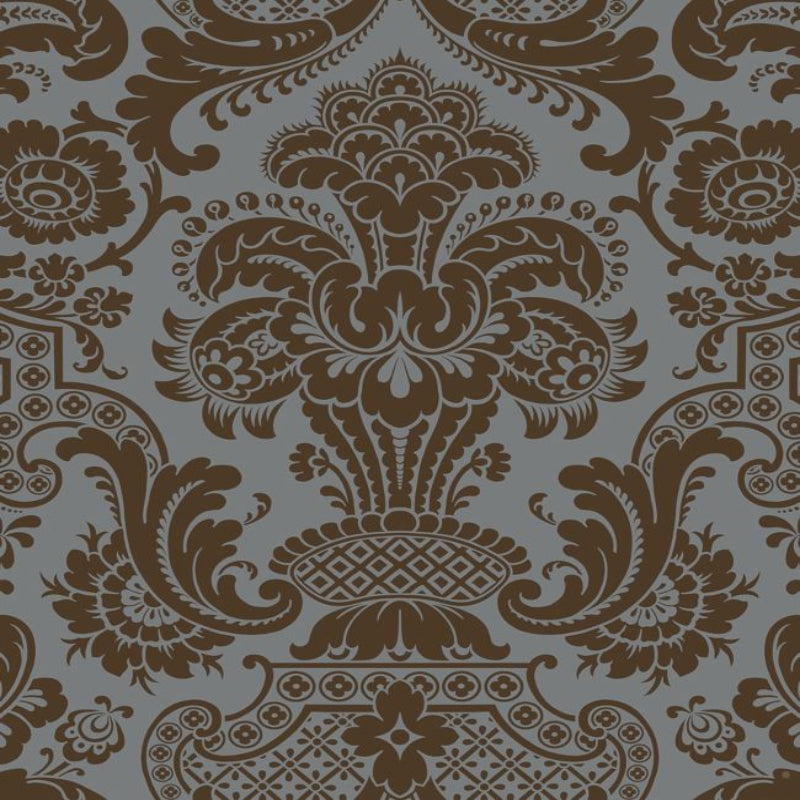 Carmen Wallpaper - Metallic Bronze on Charcoal - 108/2010