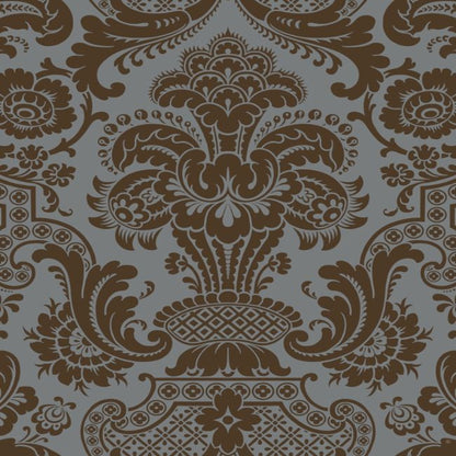 Carmen Wallpaper - Metallic Bronze on Charcoal - 108/2010