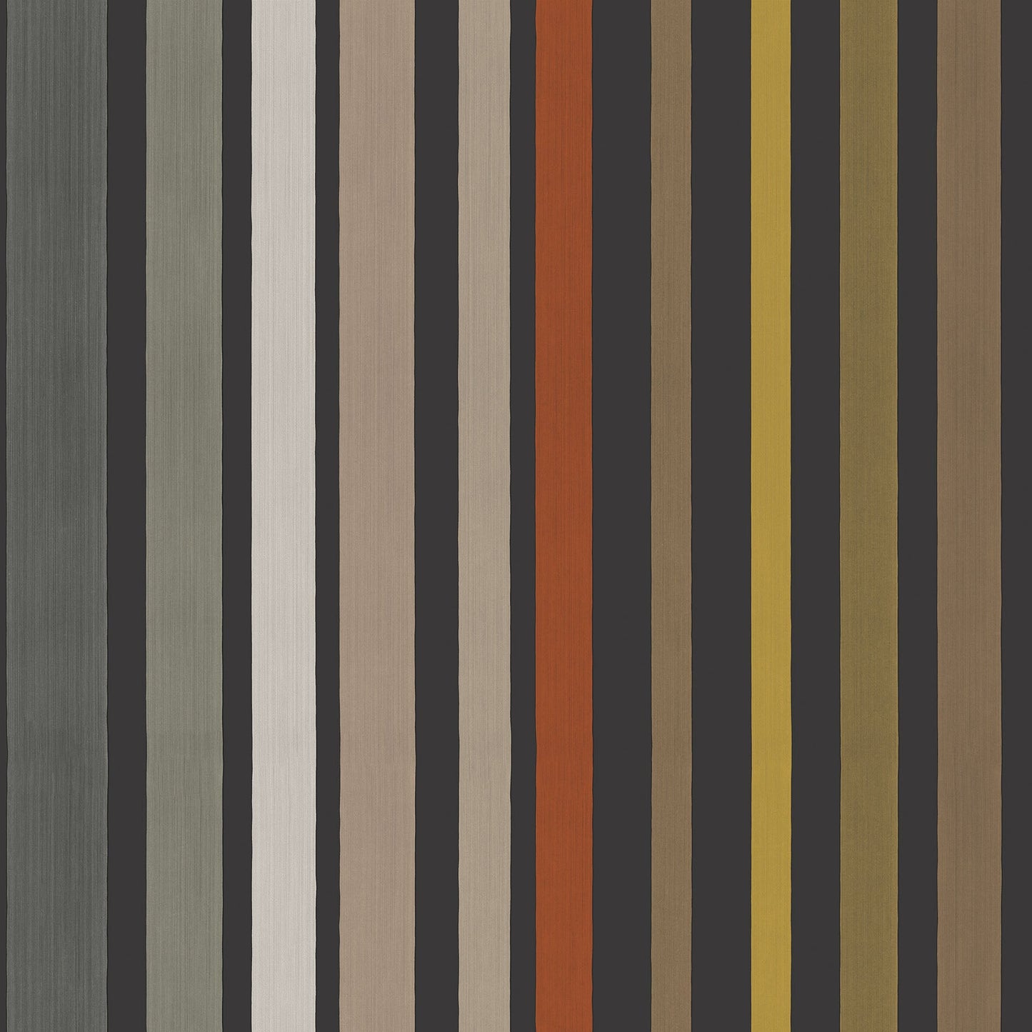 Carousel Stripe Mariinsky Wallpaper - Black & Multi - 108/6031