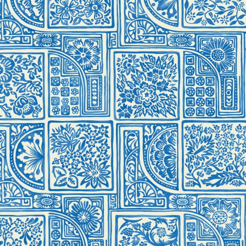 Bellini Wallpaper - China Blue on White - 108/9045
