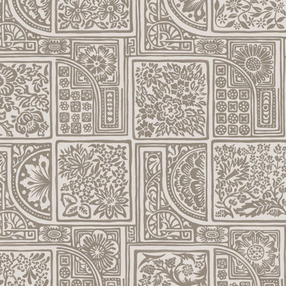 Bellini Wallpaper - Metallic Gilver on Stone - 108/9048