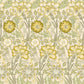 1091 - Iris & Chrysanthemum Wallpaper - Fern Green by Morris Collections