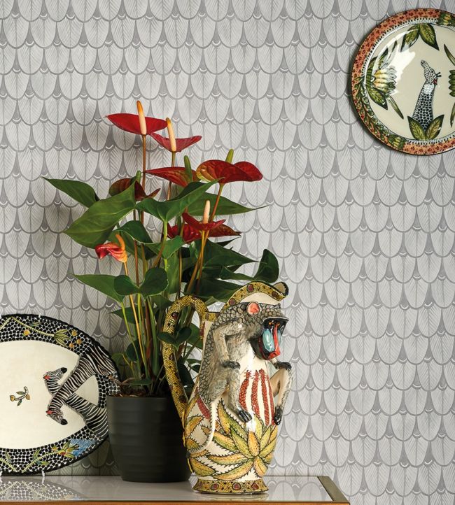Narina Wallpaper - Charcoal - 109/10046
