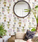 Khulu Vases Wallpaper - Multi on Cream - 109/12057