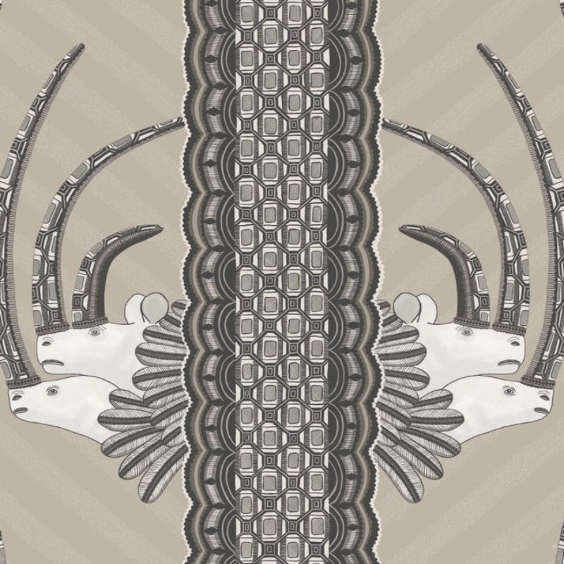 Jabu Wallpaper - Soot on Taupe - 109/3013