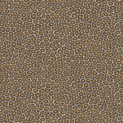 Senzo Spot Wallpaper - Soot & Metallic Gold on Cream - 109/6027