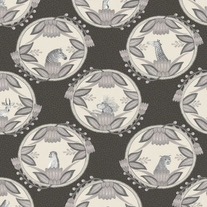 Ardmore Cameos Wallpaper - Soot & Snow - 109/9043