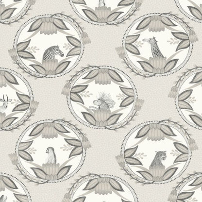 Ardmore Cameos Wallpaper - Grey - 109/9044