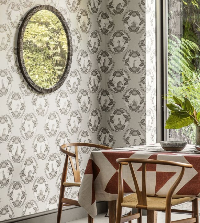 Ardmore Cameos Wallpaper - Grey - 109/9044