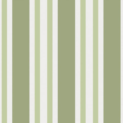 Polo Stripe Wallpaper - Olive Green - 110/1003