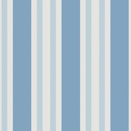 Polo Stripe Wallpaper - Hyacinth Blue & Cerulean - 110/1006