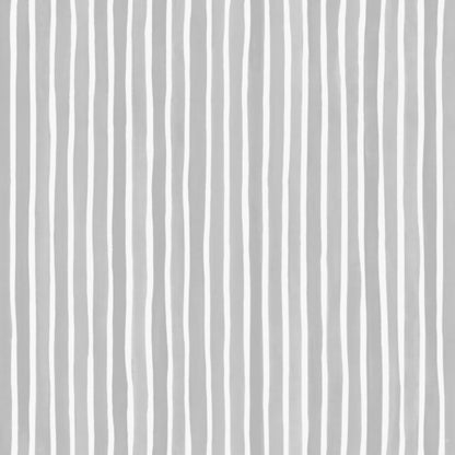 Croquet Stripe Wallpaper - Soft Grey - 110/5028