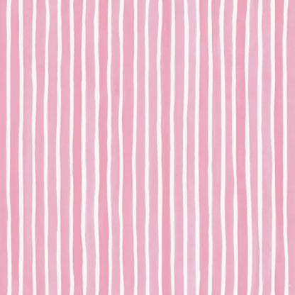 Croquet Stripe Wallpaper - Soft Fuschia - 110/5029