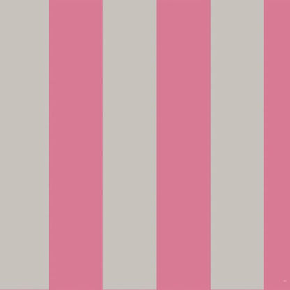 Glastonbury Stripe Wallpaper - Fuchsia & Linen - 110/6031